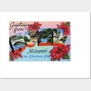 Greetings from Noel Missouri - Vintage Large Letter Postcard Posters and Art
